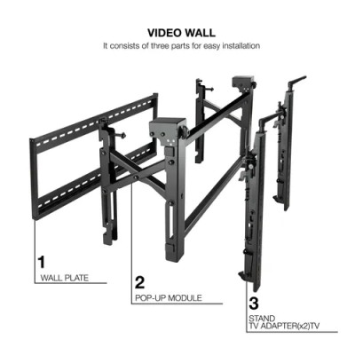 Soporte De Pared Orientable Tooq Tqvw4570t Para Pantallas 45" A