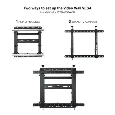 Soporte De Pared Orientable Tooq Tqvw4571t Para Pantallas 45" A