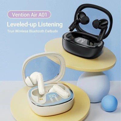 Auriculares Bluetooth Vention AIR A01 NBMN0 con estuche de