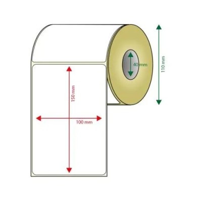 Pack De 6 Rollos De Etiquetas Adhesivas Termicas Blancas Approx