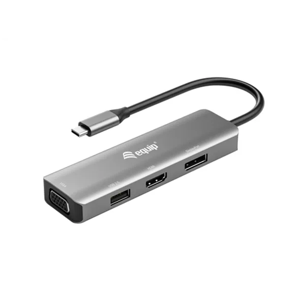 Docking Usb-c Equip 133485 A 1xhdmi 4k 1xdisplayport 4k 1xvga 1xusb-a 2.0