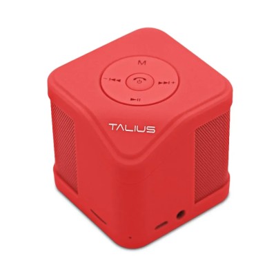 Altavoz Bluetooth Portable Talius Cube 3w Fm/sd Bluetooth Rojo