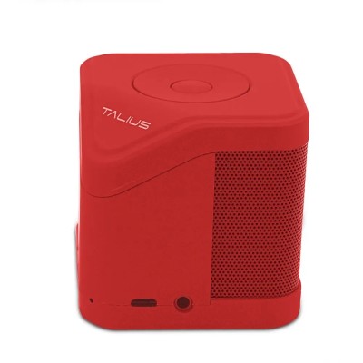 Altavoz Bluetooth Portable Talius Cube 3w Fm/sd Bluetooth Rojo