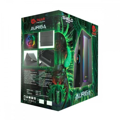 Caja Atx Semitorre Gaming Talius Auriga Cristal Templado 3.0