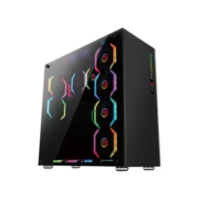 Caja Atx Semitorre Gaming Talius Avalon Cristal Templado 4fan