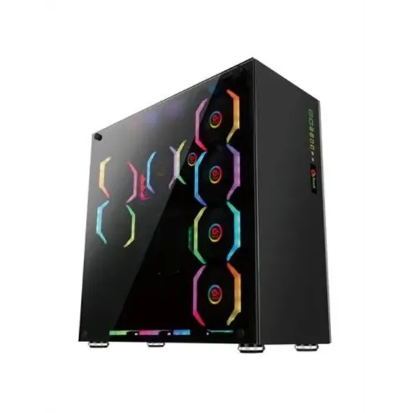 Caja Atx Semitorre Gaming Talius Avalon Cristal Templado 4fan Usb 3.0