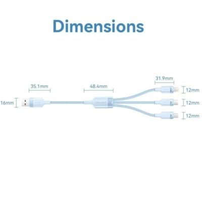 Cable USB 2.0 Lightning Vention CTRBG/ USB Macho/ USB Tipo-C