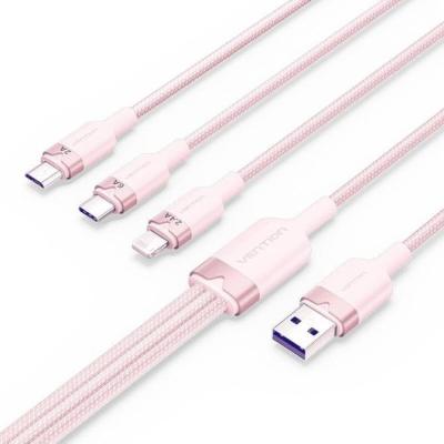 Cable USB 2.0 Lightning Vention CTPPG/ USB Macho/ USB Tipo-C