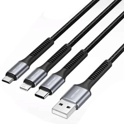 Cable USB Tipo-C Lightning Vention H18BAV/ USB Tipo-C Macho/