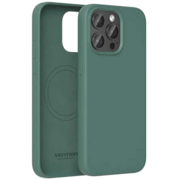 Funda Silicona con Magsafe Vention KUEG0-10/ Compatible con iPhone 14/ Verde