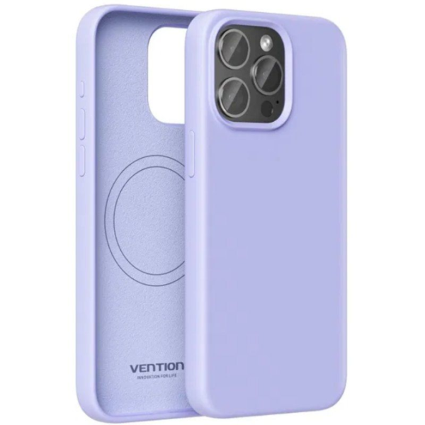 Funda Silicona con Magsafe Vention KUEV0-20/ Compatible con iPhone 14 Plus/ Morado