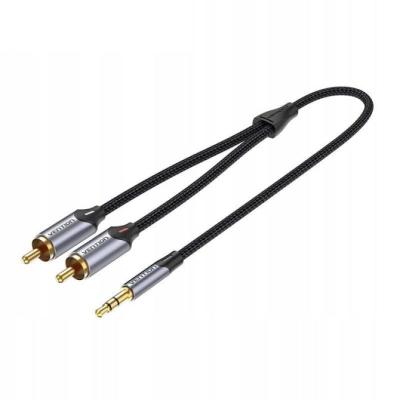 Cable Estéreo Vention BCNBJ/ Jack 3.5 Macho - 2x RCA Macho/ 5m/