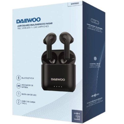 Auriculares Bluetooth Daewoo DW2020 con estuche de carga/