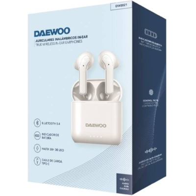 Auriculares Bluetooth Daewoo DW2021 con estuche de carga/