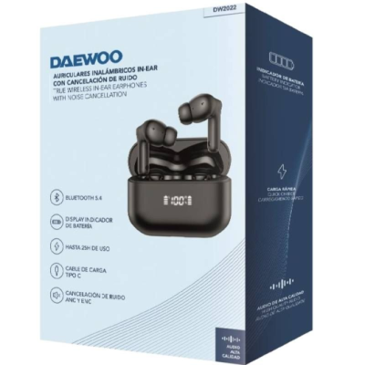 Auriculares Bluetooth Daewoo DW2022 con estuche de carga/