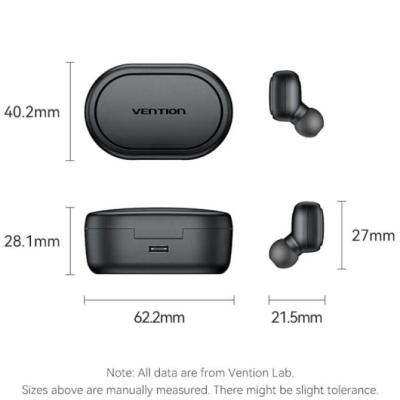 Auriculares Bluetooth Vention Tiny T15 NBDB0 con estuche de