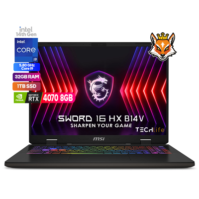 MSI Sword 16 HX B14VGKG-603XES Intel Core i9-14900 32GB 1TB