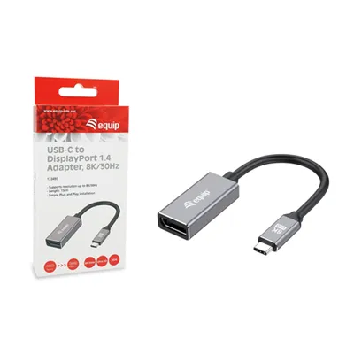 Adaptador Usb-c Macho A Displayport 1.4 8k Equip