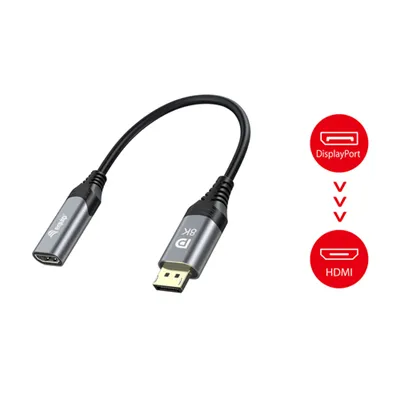 Cable Adaptador Displayport 1.4 A Hdmi Hembra 8k 0,15cm Equip