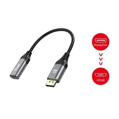 Cable Adaptador Displayport 1.2 A Hdmi Hembra 4k 0,15cm Equip