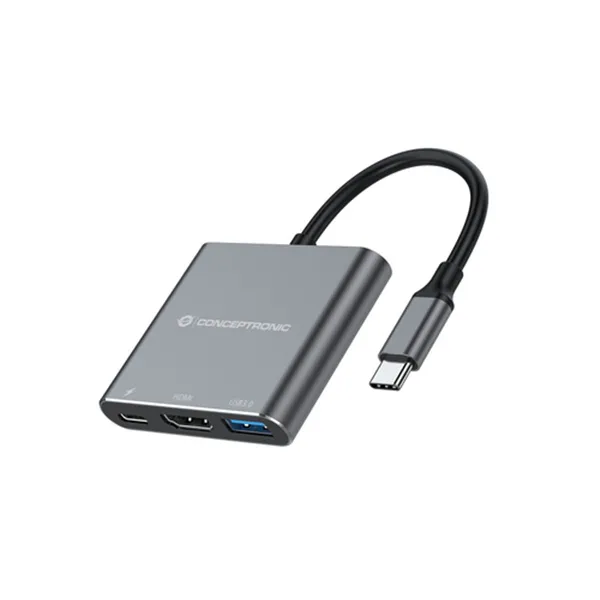 Docking Usb-c Conceptronic Donn018 1xhdmi 1xusb-a 3.0 1xusb-c Pd 100w