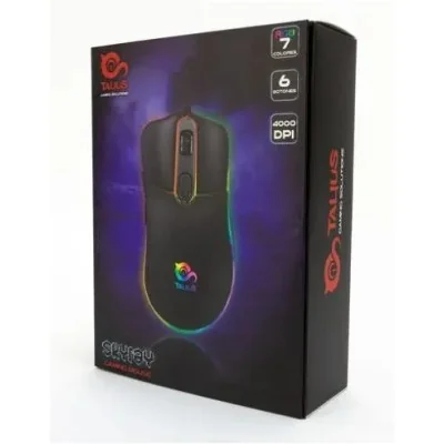 Mouse Talius Gaming Rgb Skyray 4000dpi 6 Botones Iluminacion