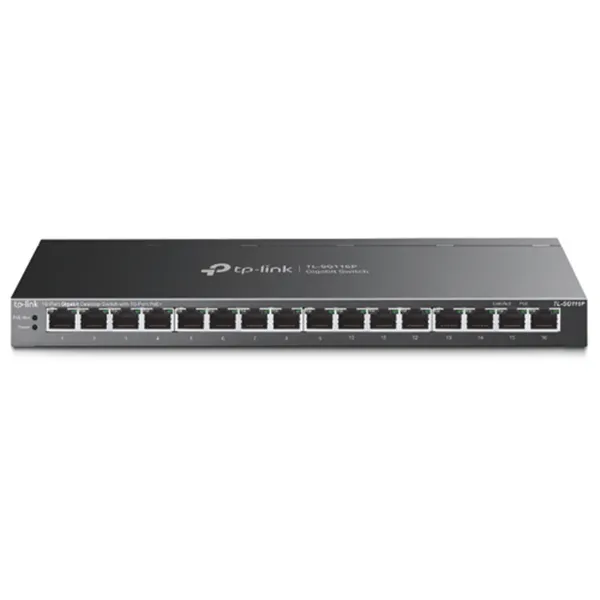 Switch Semigestionable Tp-link Tl-sg116e 16p Giga Poe+ 120w Carcasa Metalica