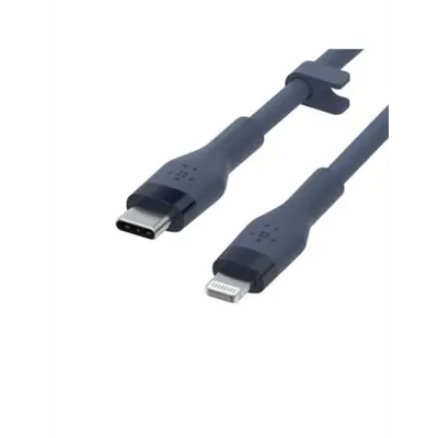 Cable Belkin Caa009bt1mbl Usb-c A Lightning Silicona Clip 1m