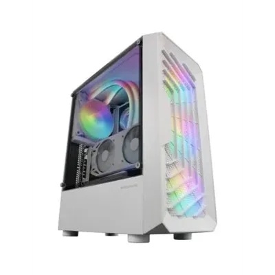 Mars Gaming MC-TOR Blanca Semitorre FRGB USB 3.0 con Ventana