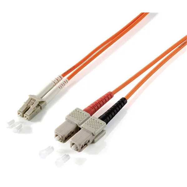 Equip LC/SС 62.5/125μm 1.0m Cable de fibra óptica e InfiniBand 1 m SC Naranja