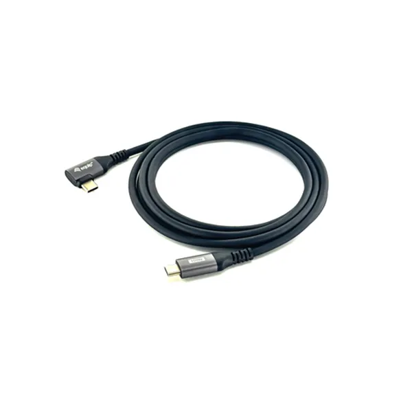 Cable Usb-c Macho - Usb-c Macho Acodado 90º 1 Metro Equip 5a 100w 480mbps