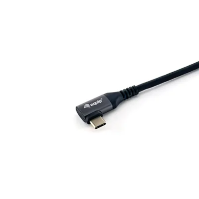 Cable Usb-c Macho - Usb-c Macho Acodado 90º 1 Metro Equip 5a