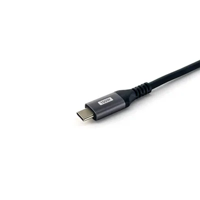 Cable Usb-c Macho - Usb-c Macho Acodado 90º 1 Metro Equip 5a