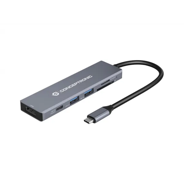 Docking Usb-c Conceptronic Donn23g 1xhdmi 4k 2xusb-a 3.0 1xusb-c Pd 100w 1xsd 1xmicrosd