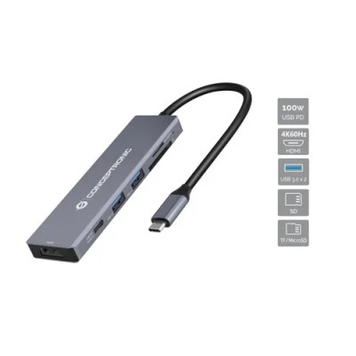 Docking Usb-c Conceptronic Donn23g 1xhdmi 4k 2xusb-a 3.0