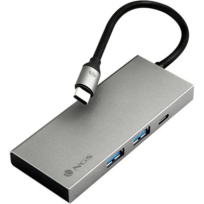 NGS Wonder Dock 4 Pro Docking USB-C Aluminio HDMI/USB 3.0/USB-C