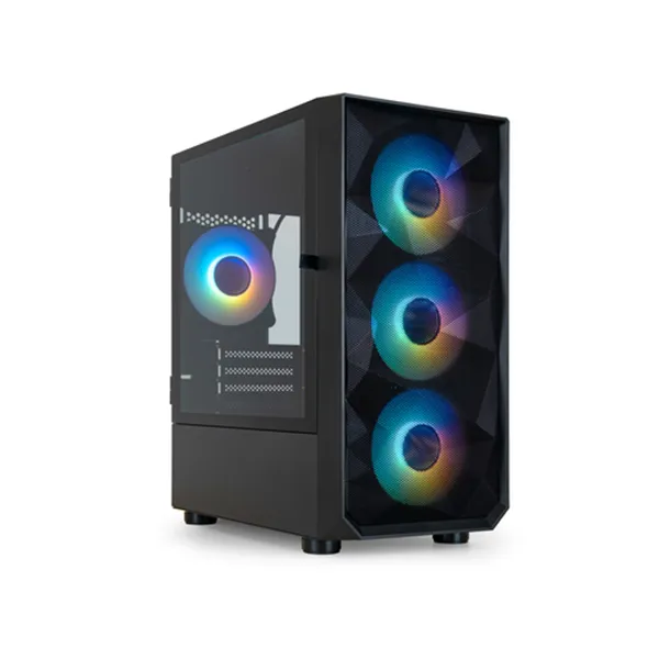 Caja Microatx Gaming Tooq Tqgcc901-b "seizure" Negra Micro Atx/mini Itx Ventala Lateral Con Bisagra