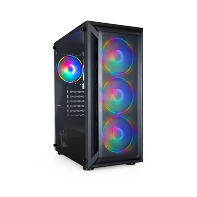 Caja Atx Semitorre Gaming Tooq Tqgcc101-b "ragnärok" Negra