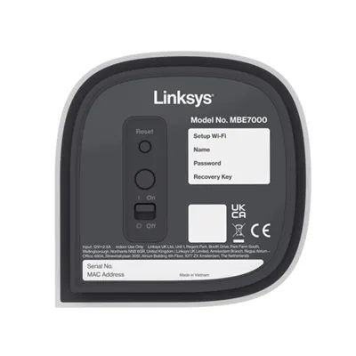 Punto De Acceso Interior Mesh Wifi 7 Linksys Mbe7002-ke Be11000