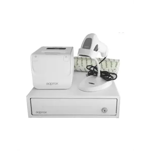 Kit Tpv Approx Cajon Appcash33wh Blanco + Scan Ls11aswh + Imp. Term. Pos80amusewh + Papel Cyt8060bpa