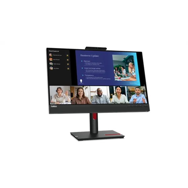 Monitor 24" Hdmi Displayport Vga Lenovo T24v-30 Fhd Webcam Pivotante Regulable En Altura Hub-usb