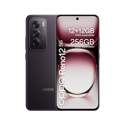 OPPO Reno12 5G Negro 256GB 12GB 6.7" Dual SIM, Android 14