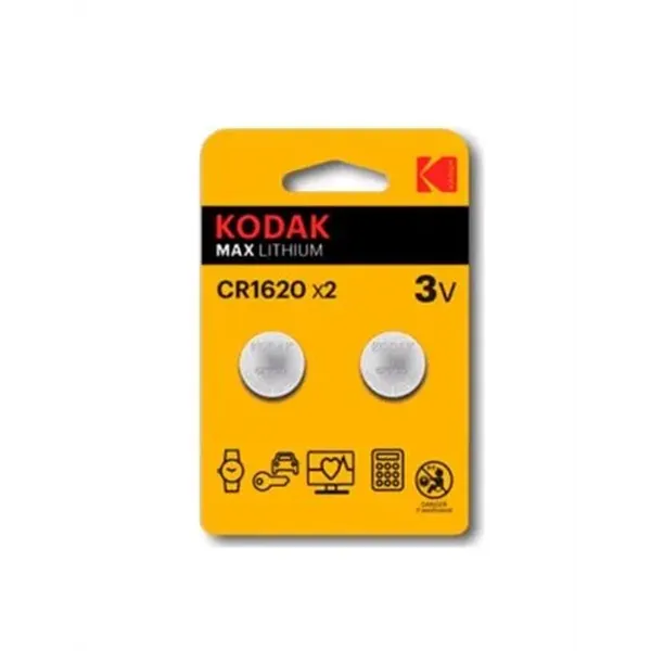 Pila Kodak Boton Litio Cr1620 3v Blister 2 Unidades (ecotasa Incl)