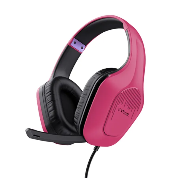 Headset Trust Gaming Gxt 415p Zirox Ligeros, Microfono Plegable, Pink 24992