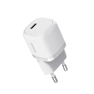 Cargador De Pared Trust 25205 Usb-c 20w Compatible Pd Y Pps 3a