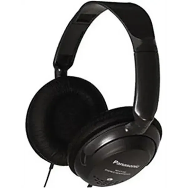 Auricular Panasonic Rp-ht225 Con Cable Jack Control De Volumen Xbs Color Negro