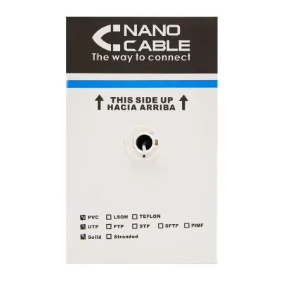 Bobina de Cable RJ45 para Exteriores UTP Nanocable