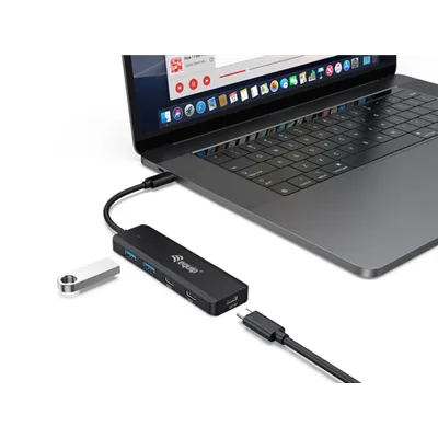 Hub Usb-c Equip Life 128964 4 Puertos 2xusb-a 3.0 2xusb-c 3.2