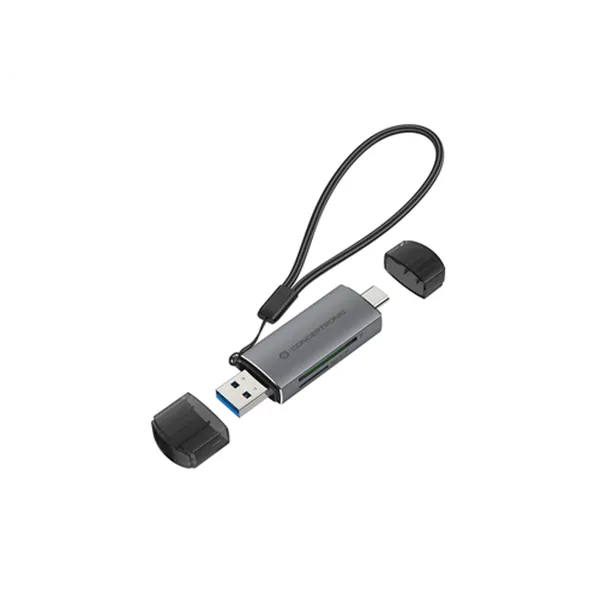 Card Reader Externo Concentronic Bian05g Usb-c Y Usb-a Compatible Con Sd, Sdhc, Sdxc, Micro Sd/t-flash, Micro Sdhc, Micro Sdxc