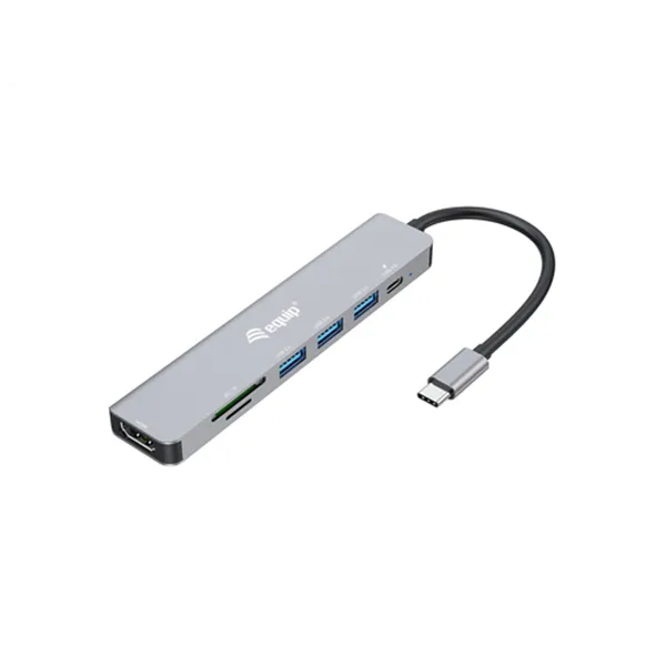 Docking Usb-c Equip 133494 A 1xhdmi 4k 3xusb-a 3.2 5gbps 1xlector De Tarjetas 1xusb-c Pd 100w